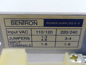 BENTRON POWER D-12/1 Power Supply 110/120 - 220/240VAC