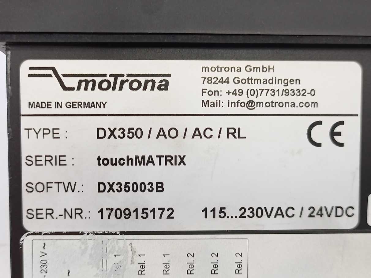 motrona DX350/AO/AC/RL Digital Indicator