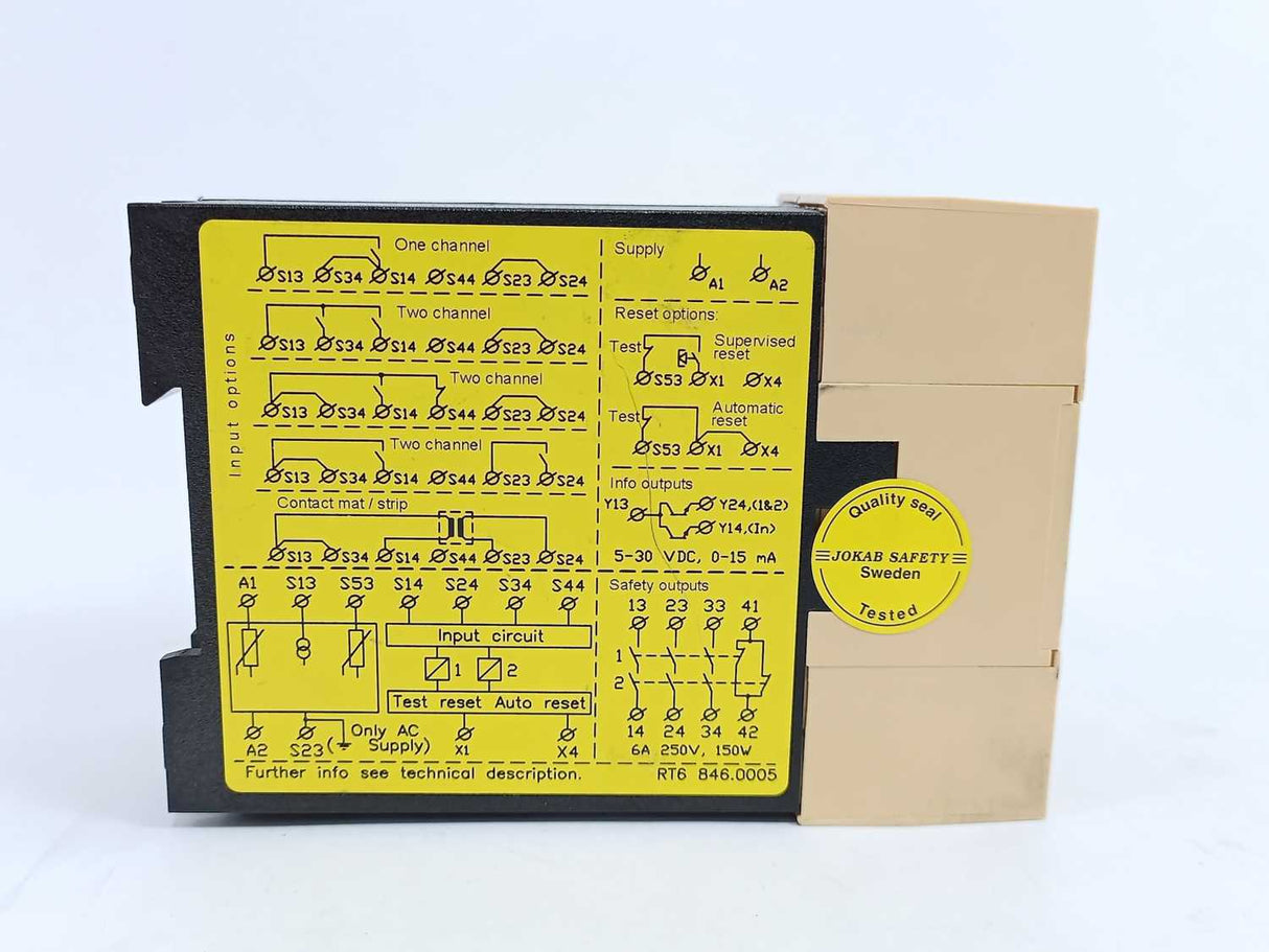 Jokab Safety RT6 24VDC Safety Relay