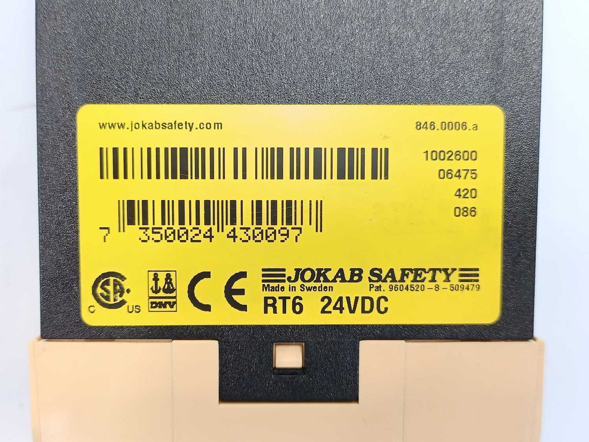 Jokab Safety RT6 24VDC Safety Relay