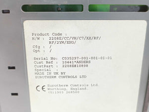 Eurotherm 2208E/CC/VH/C7/XX/RF/RF/2YM/ENG/ 2208e Temperature Controller