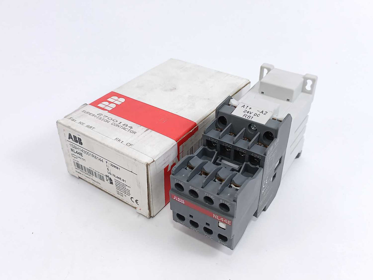 ABB 1SBH143001R8144 NL44E-81 Contactor w/ R81 24VDC Coil