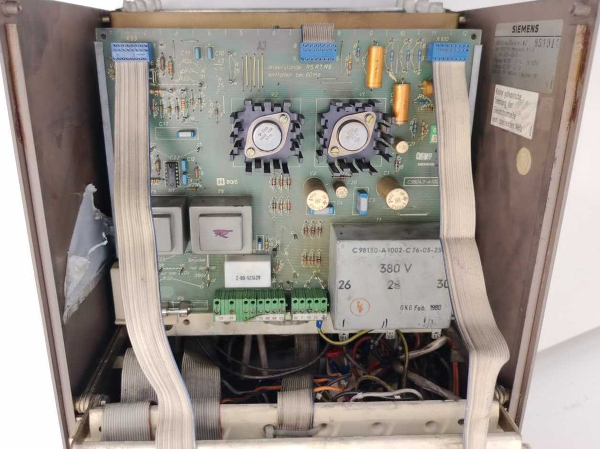 Siemens 6RA2675-6DV51-1A D380/190 Mreq-GcGF6V51-2A SIMOREG Drive