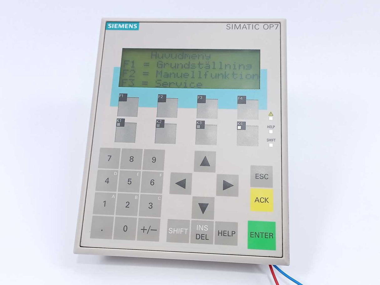 Siemens 6AV3607-1JC00-0AX1 Operator Panel SIMATIC OP 7-PP