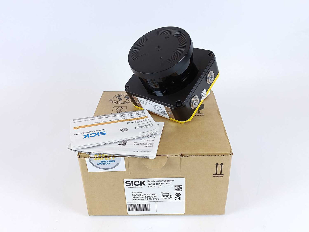 SICK 1100334 NANS3-CAAZ30ZA1 Safety Laser Scanner: NanoScan3 Pro