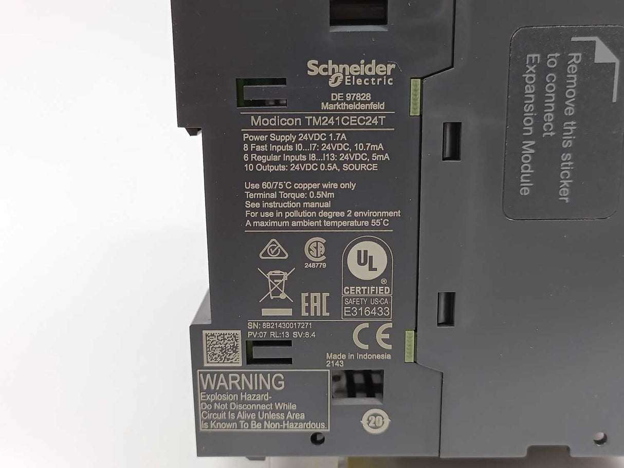 Schneider Electric TM241CEC24T Modicon M241