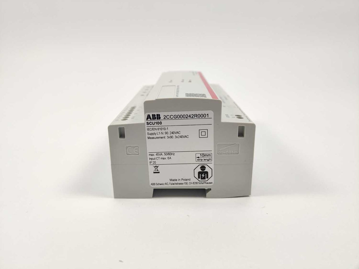 ABB 2CCG000242R0001 SCU100 Control unit, where mounted, not used.
