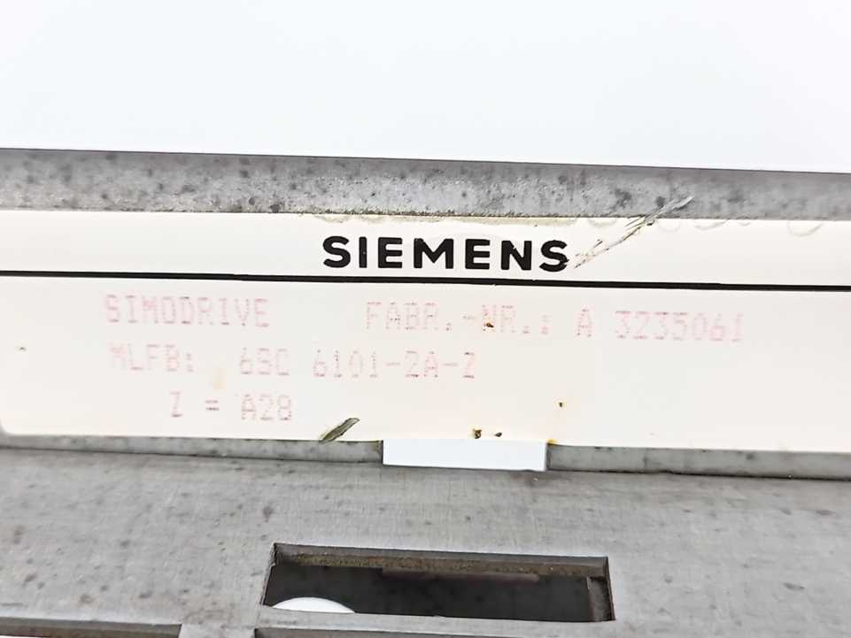 Siemens 6SC6101-2A-Z SIMODRIVE