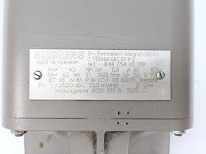 Siemens 1FT5066-0AC01-9-Z  3 Phase Permanent Magnet Servomotor