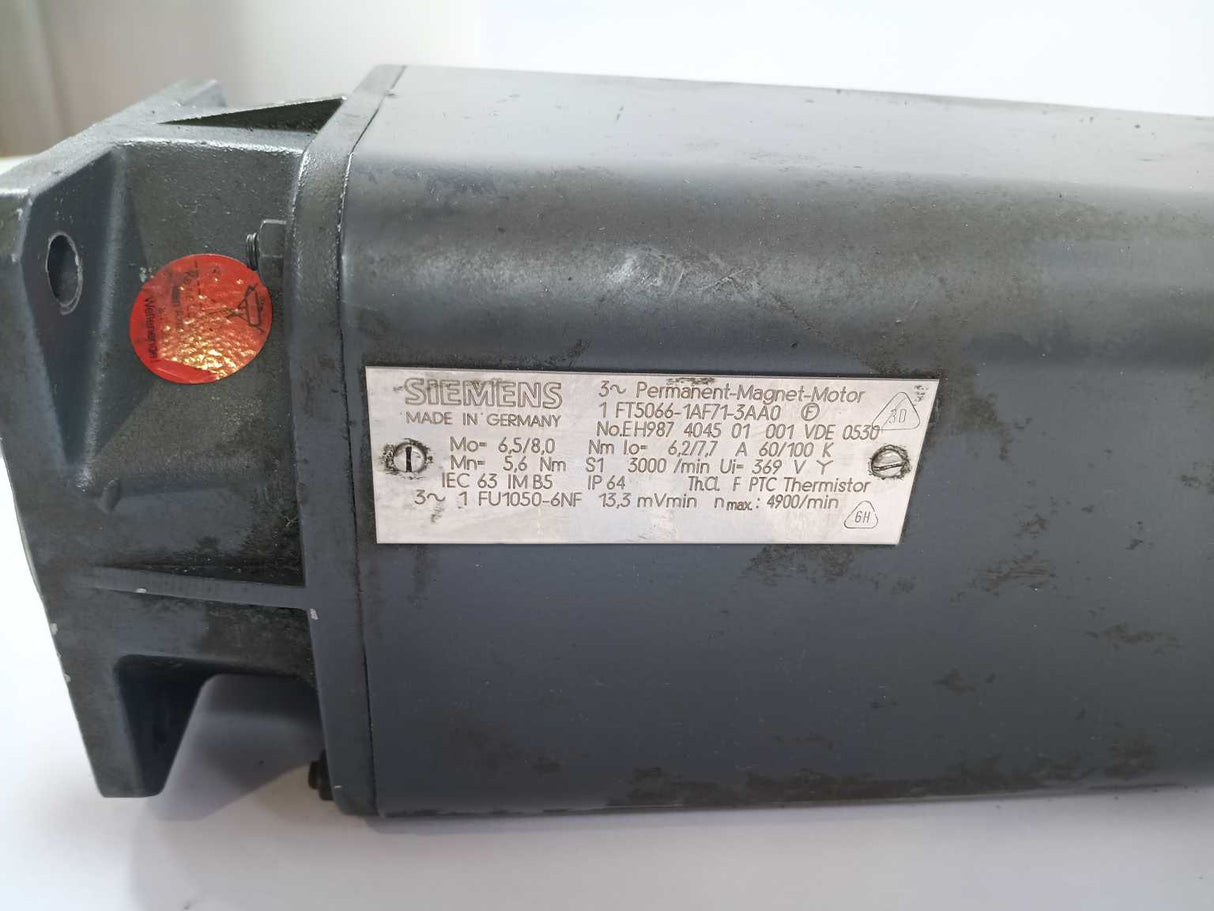 Siemens 1FT5066-1AF71-3AA0 ~Permanent-Magnet-Motor Brushless Servomotor
