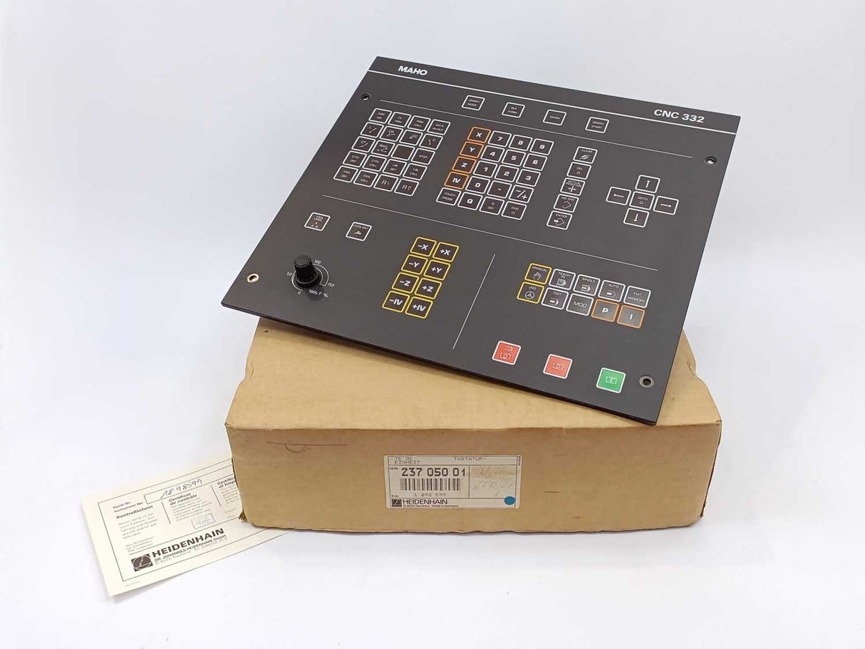 HEIDENHAIN 23705001 TE332, Machine Keyboard Control Device 237 050 01