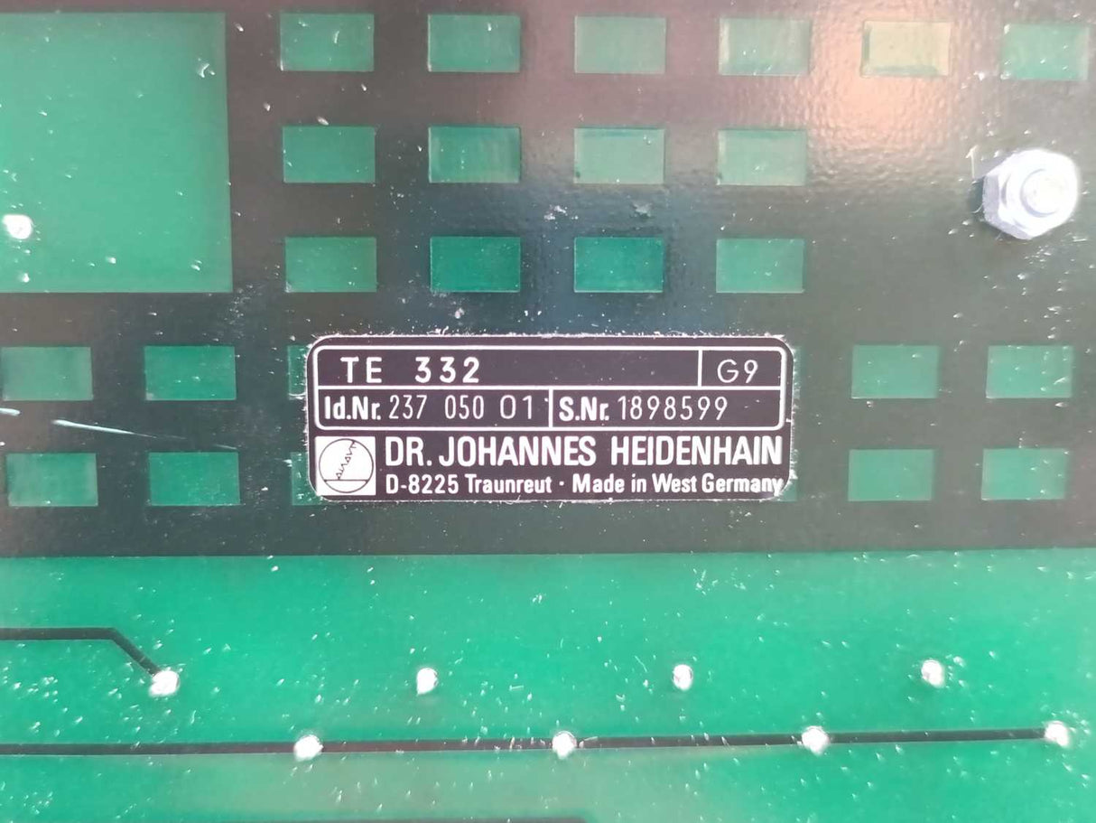 HEIDENHAIN 23705001 TE332, Machine Keyboard Control Device 237 050 01