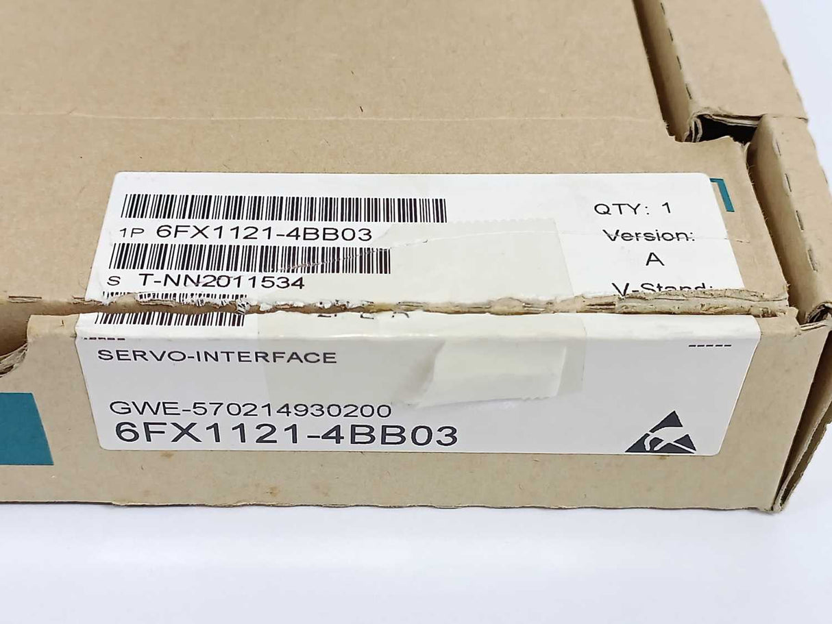 Siemens 6FX1121-4BB03 SINUMERIK 800 Servo Interface Module