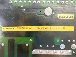 Siemens 6SC6190-0FB01 462 019 9051.01 SIMODRIVE Power Supply Board