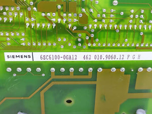 Siemens 6SC6100-0GA12 462 010.9060.12 SIMODRIVE Power Supply Board