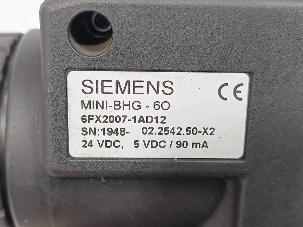 Siemens 6FX2007-1AD12 MINI-BHG - 60 Mini Handheld Unit For SINUMERIK w/ 5m Cable