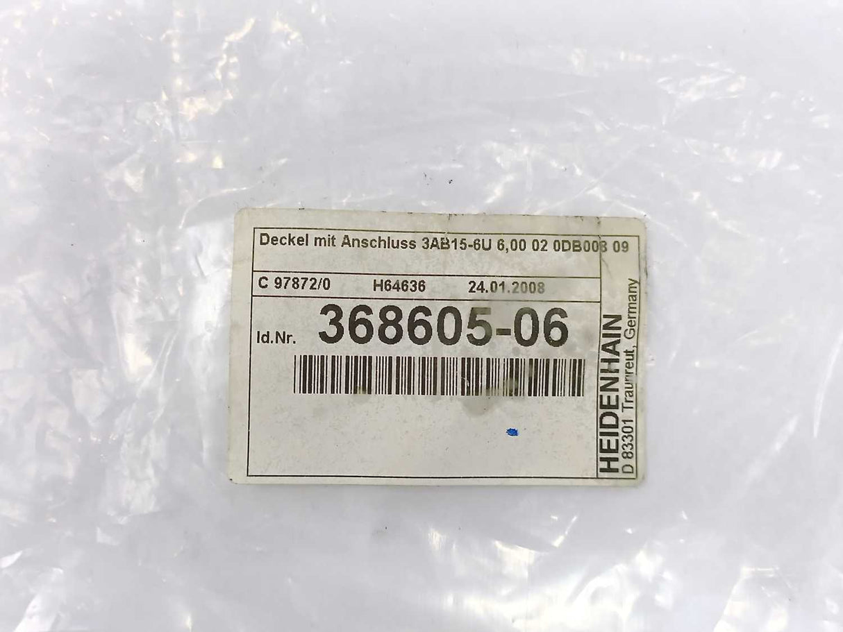 HEIDENHAIN 368605-06 3AB15-6U 6,00 02 0DB008 09 Adapter Cable