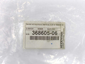 HEIDENHAIN 368605-06 3AB15-6U 6,00 02 0DB008 09 Adapter Cable
