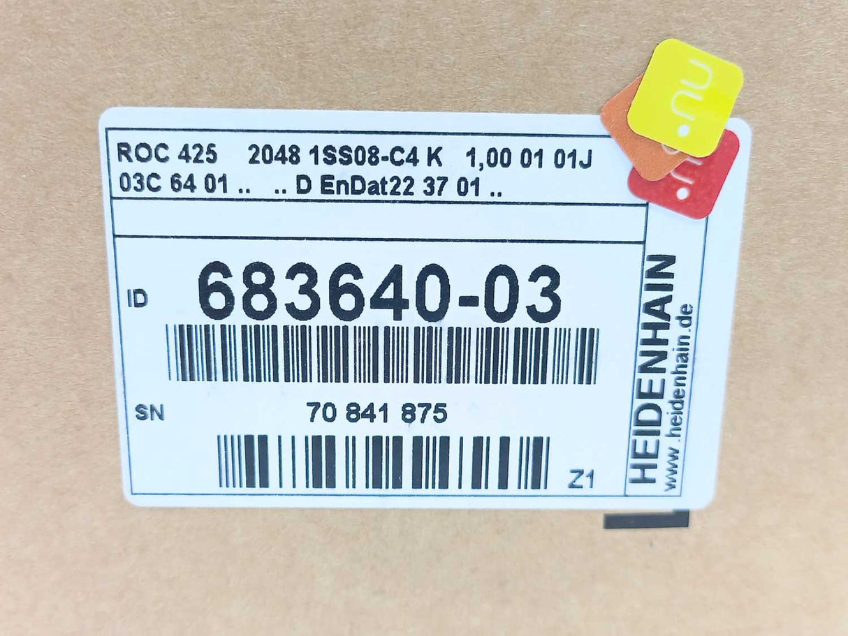 HEIDENHAIN 683640-03 ROC 425 2048 1SS08-C4 K 1.00 01 01J Absolute Rotary Encoder