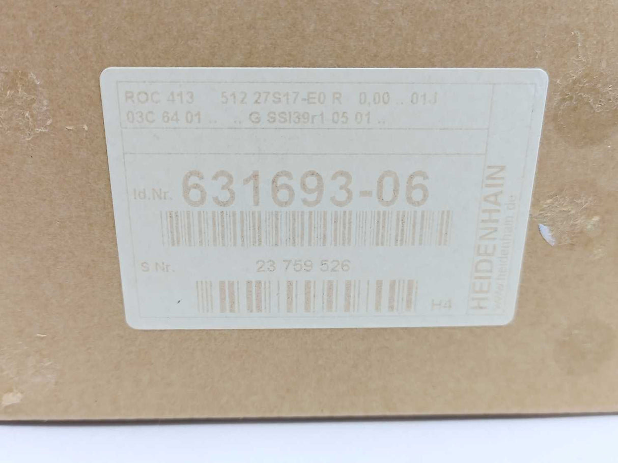 HEIDENHAIN 631693-06 ROC 413 512 27S17-E0 Rotary Encoder