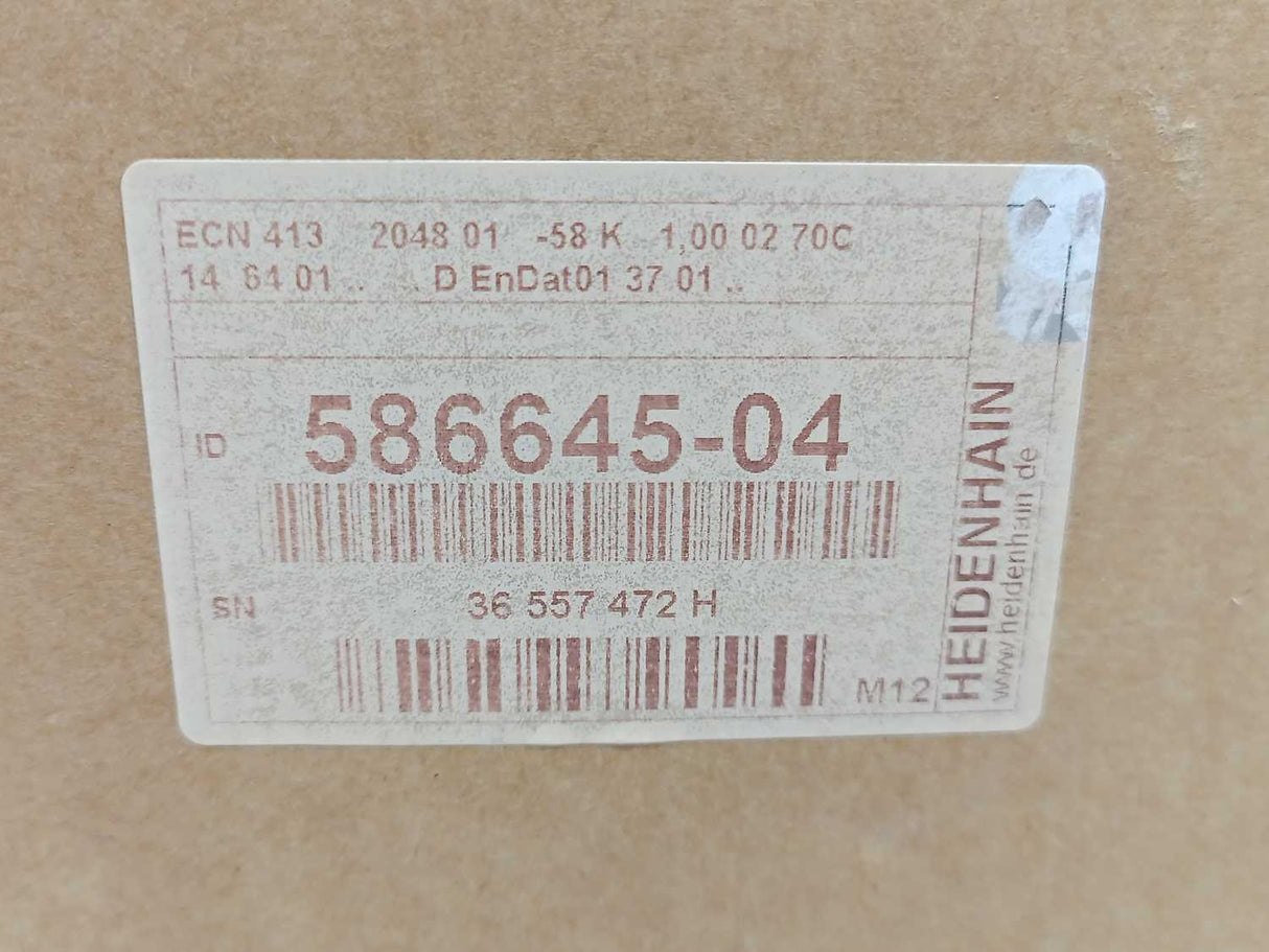 HEIDENHAIN 586645-04 ECN 413 2048 01 -58 K 1.00 02 70C14 64 01 Rotary Encoder