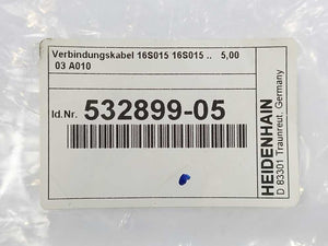 HEIDENHAIN 532899-05 VBK 04 3U 5.00 4ES015 4ES015-.. GY .. 01 3 Encoder Cable