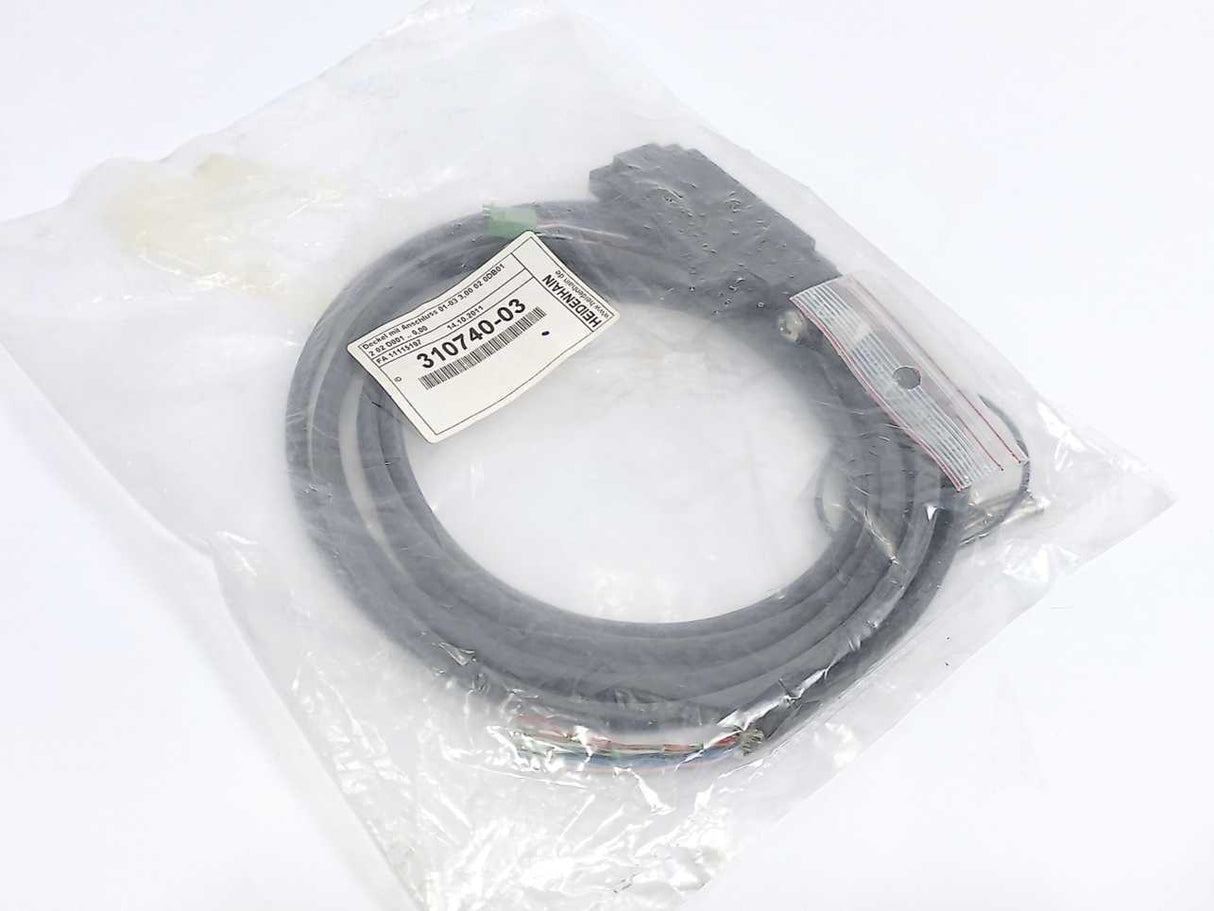 HEIDENHAIN 310740-03 01-03 3.00 02 0DB012 02 D001 .. 0.00 Cover w/ Connection 3m