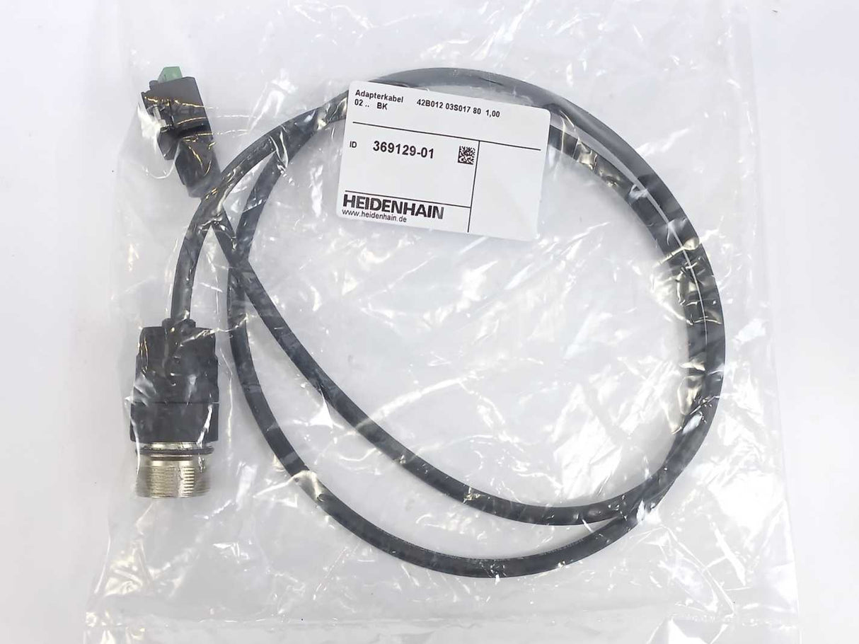 HEIDENHAIN 369129-01 42B012 03S017 80 1.00 02 .. BK Adapter Cable 1m