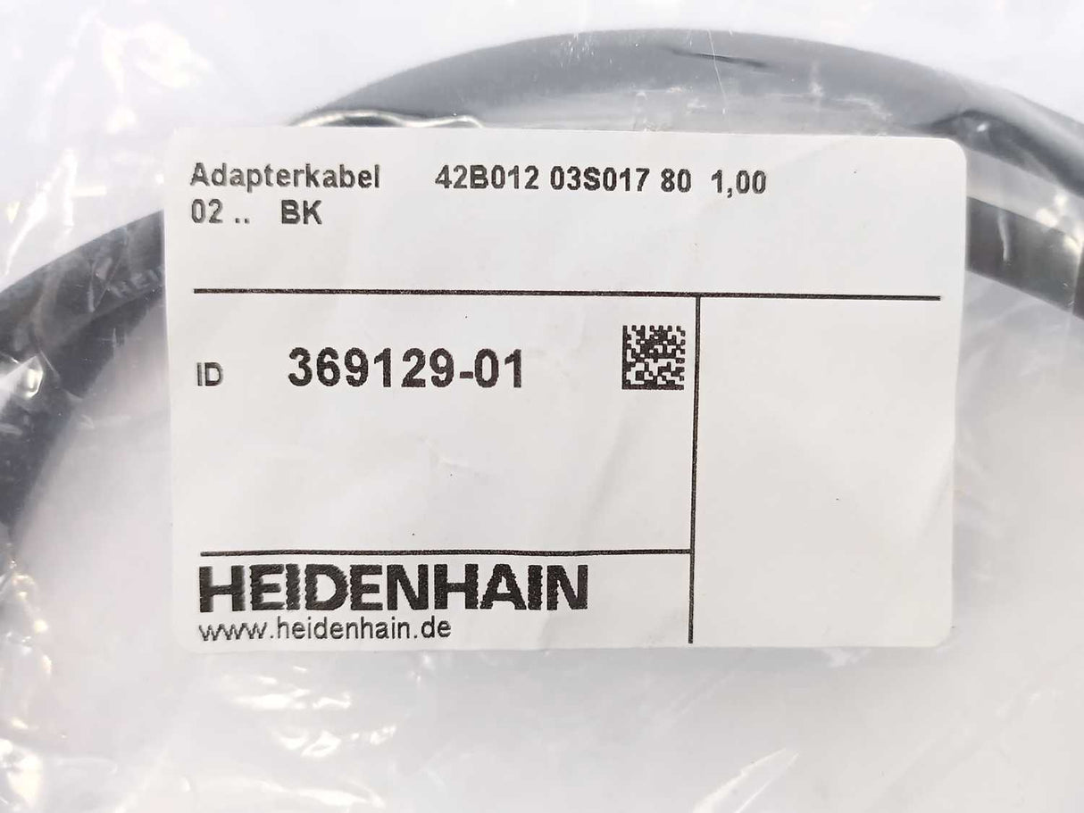 HEIDENHAIN 369129-01 42B012 03S017 80 1.00 02 .. BK Adapter Cable 1m