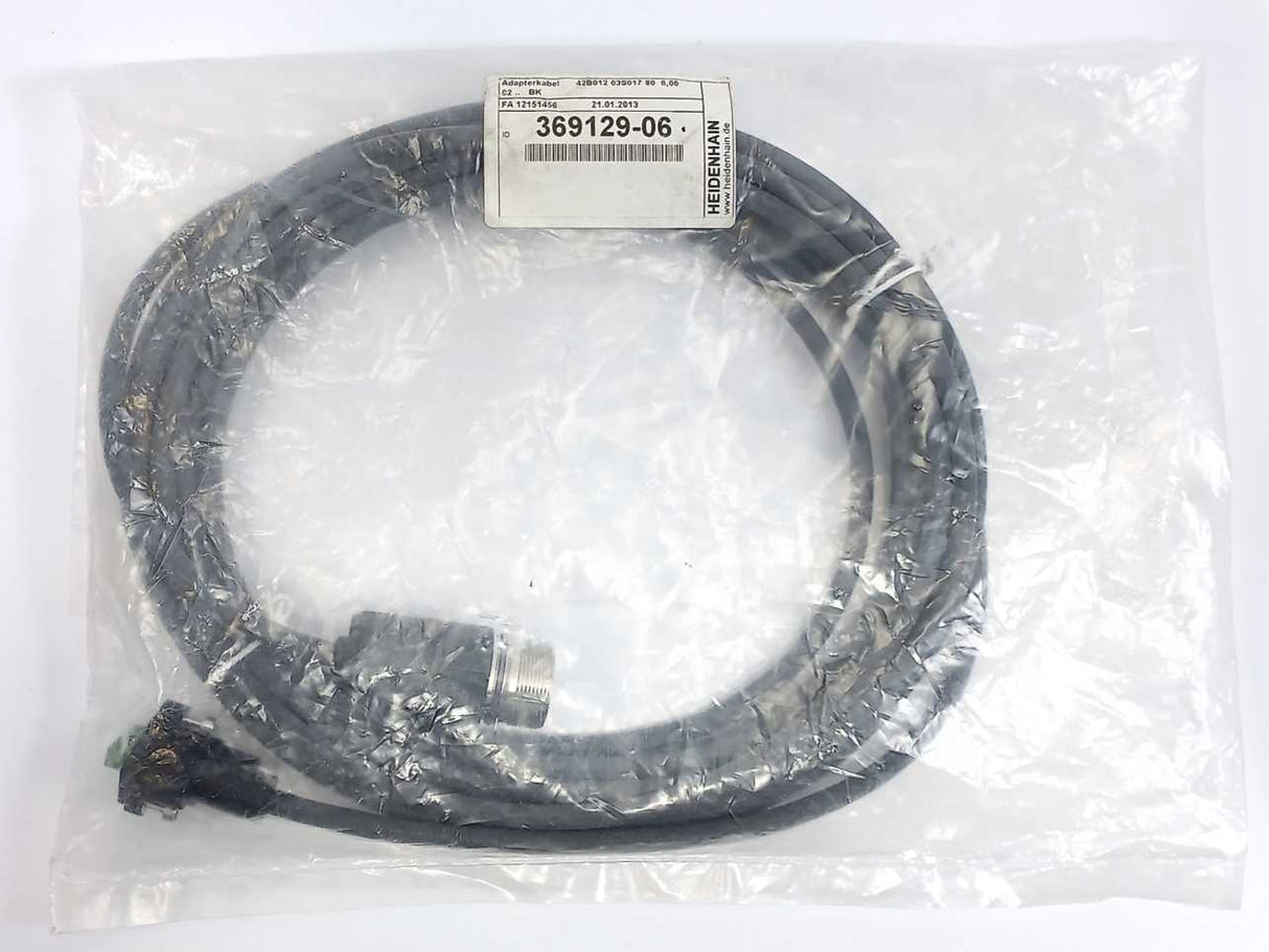 HEIDENHAIN 369129-06 42B012 03S017 80 6.00 02 .. BK Adapter Cable 6m