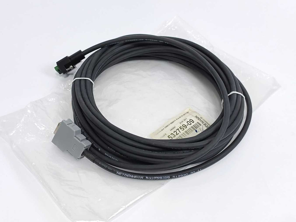 HEIDENHAIN 532759-09 42B012 0BB015 45 9.00 02 A015 BK Adapter Cable 9m