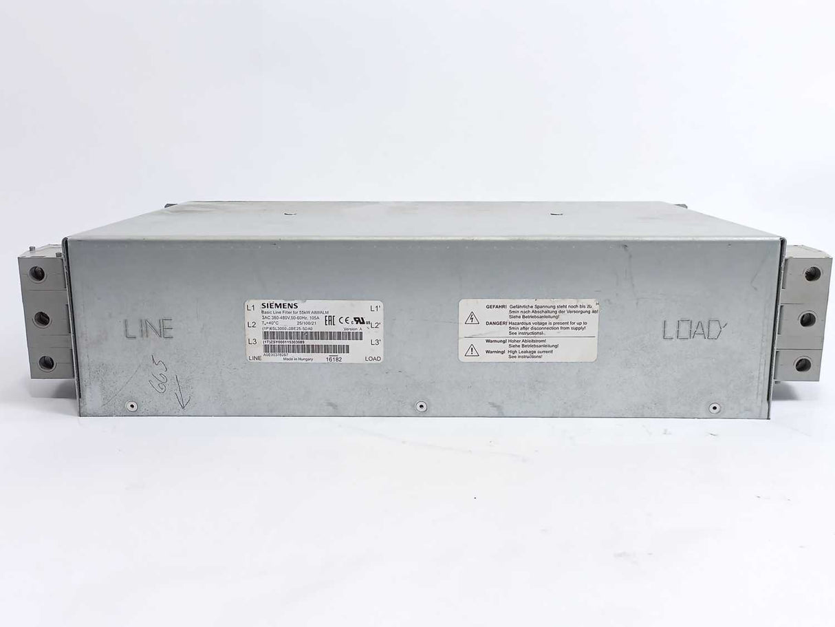 Siemens 6SL3000-0BE25-5DA0 Basic Line Filter for 55kW AIM/ALM