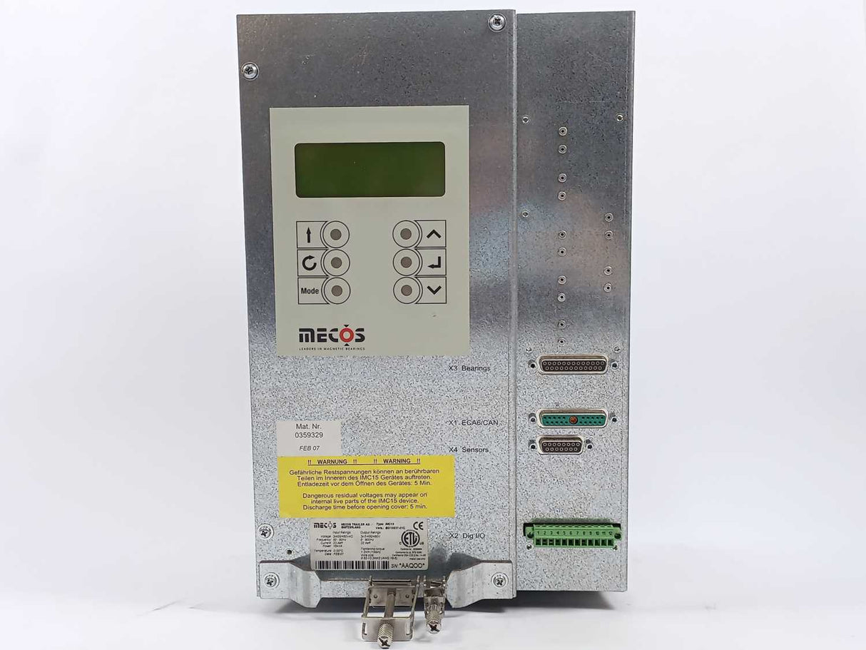 Mecos IMC15 BG10837-01C Magnetic Bearing and Motor Controller