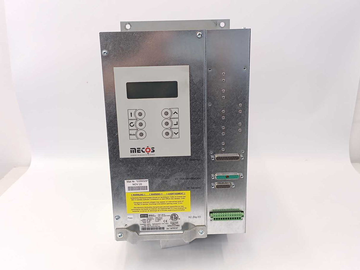 Mecos IMC15 BG10837-04NE Magnetic Bearing and Motor Controller
