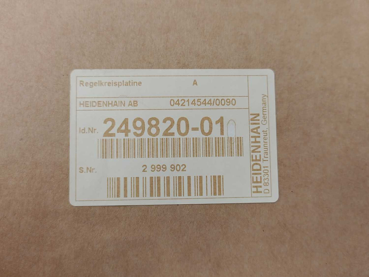 HEIDENHAIN 249820-01 Control circuit board