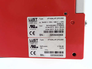 LUST VF1424L,HF,OP2,S56 Frequency Drive Inverter W: 3F460-025.233