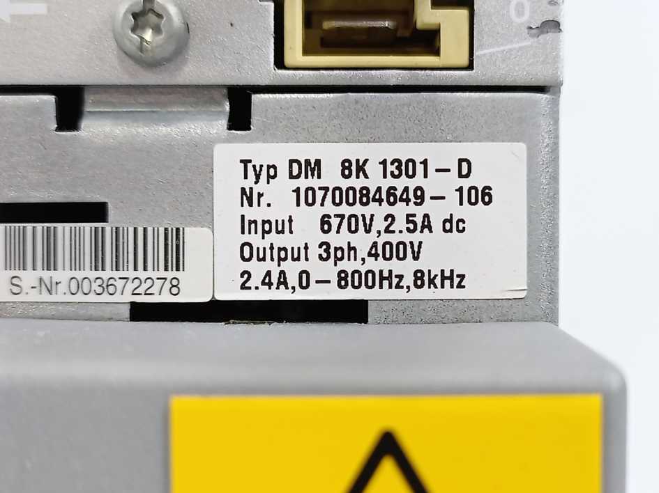 Bosch DM8K1301-D 1070084649, 670V, 2.5A