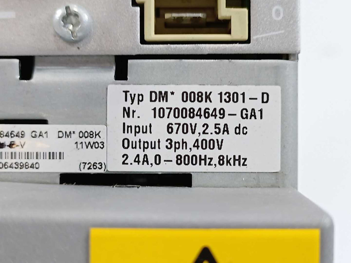 Bosch DM008K1301-D 1070084649-GA1, 670V, 2.5A