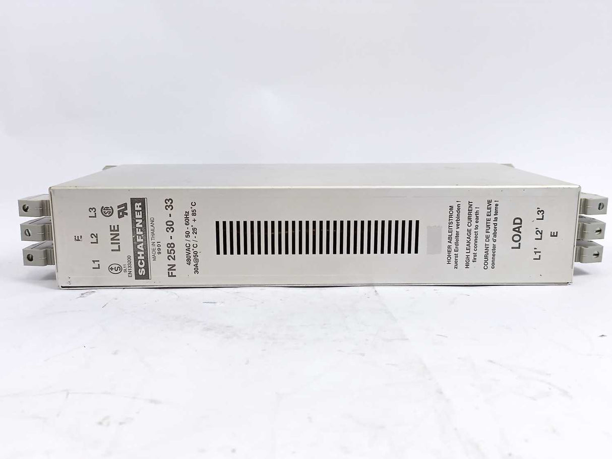 SCHAFFNER FN258-30-33 480VAC/50-60Hz