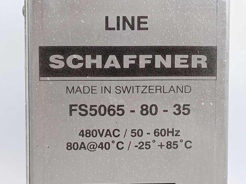 SCHAFFNER FN5065-110-35 Three-Phase EMC Filter 480VAC/50-60Hz
