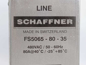 SCHAFFNER FN5065-110-35 Three-Phase EMC Filter 480VAC/50-60Hz