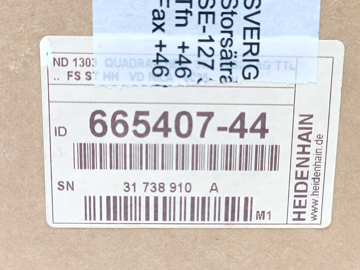 HEIDENHAIN 665407-44 ND 1303 QUADRA‑CHEK Digital Readout Unit