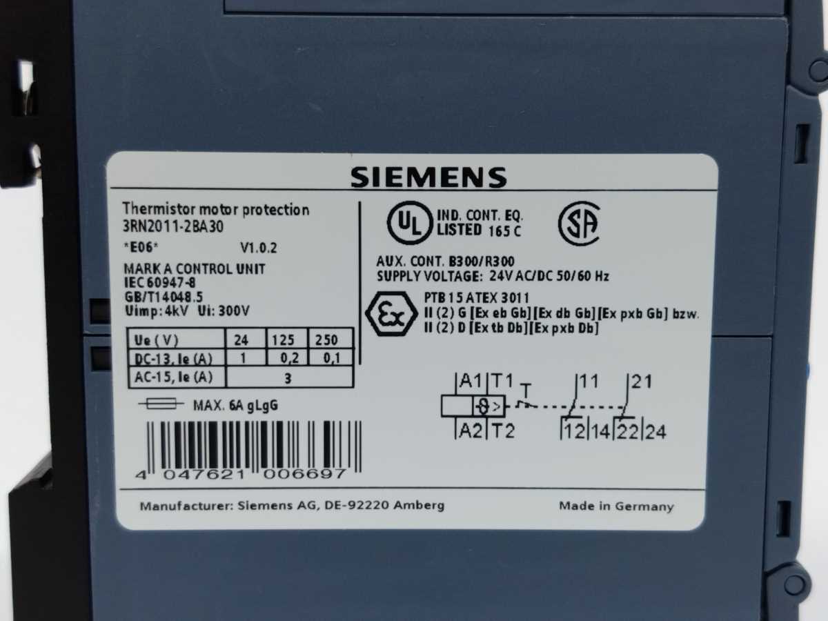 Siemens 3RN2011-2BA30 Thermistor Motor Protection