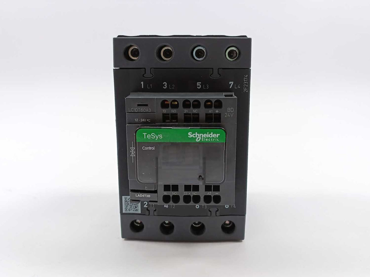 Schneider / Telemecanique LC1DT60A3BD 4 Pole Contactor 440V 60A 24VDC Coil