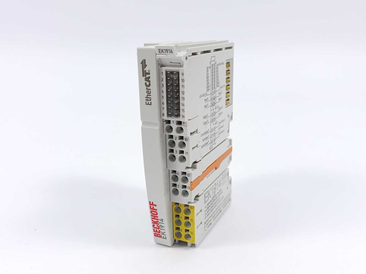 Beckhoff EK1914 EtherCAT Coupler w/ integrated digital standard and safety I/Os