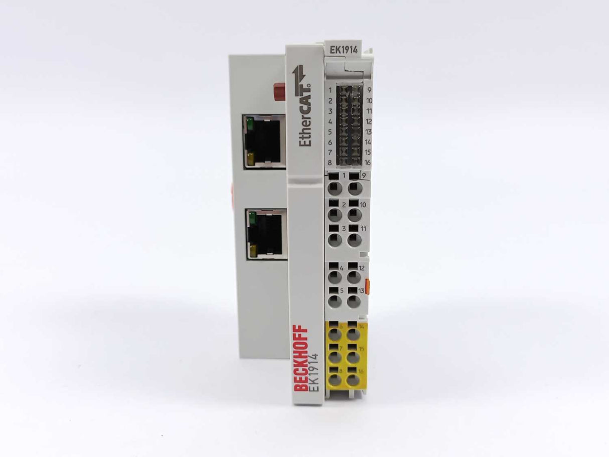 Beckhoff EK1914 EtherCAT Coupler w/ integrated digital standard and safety I/Os