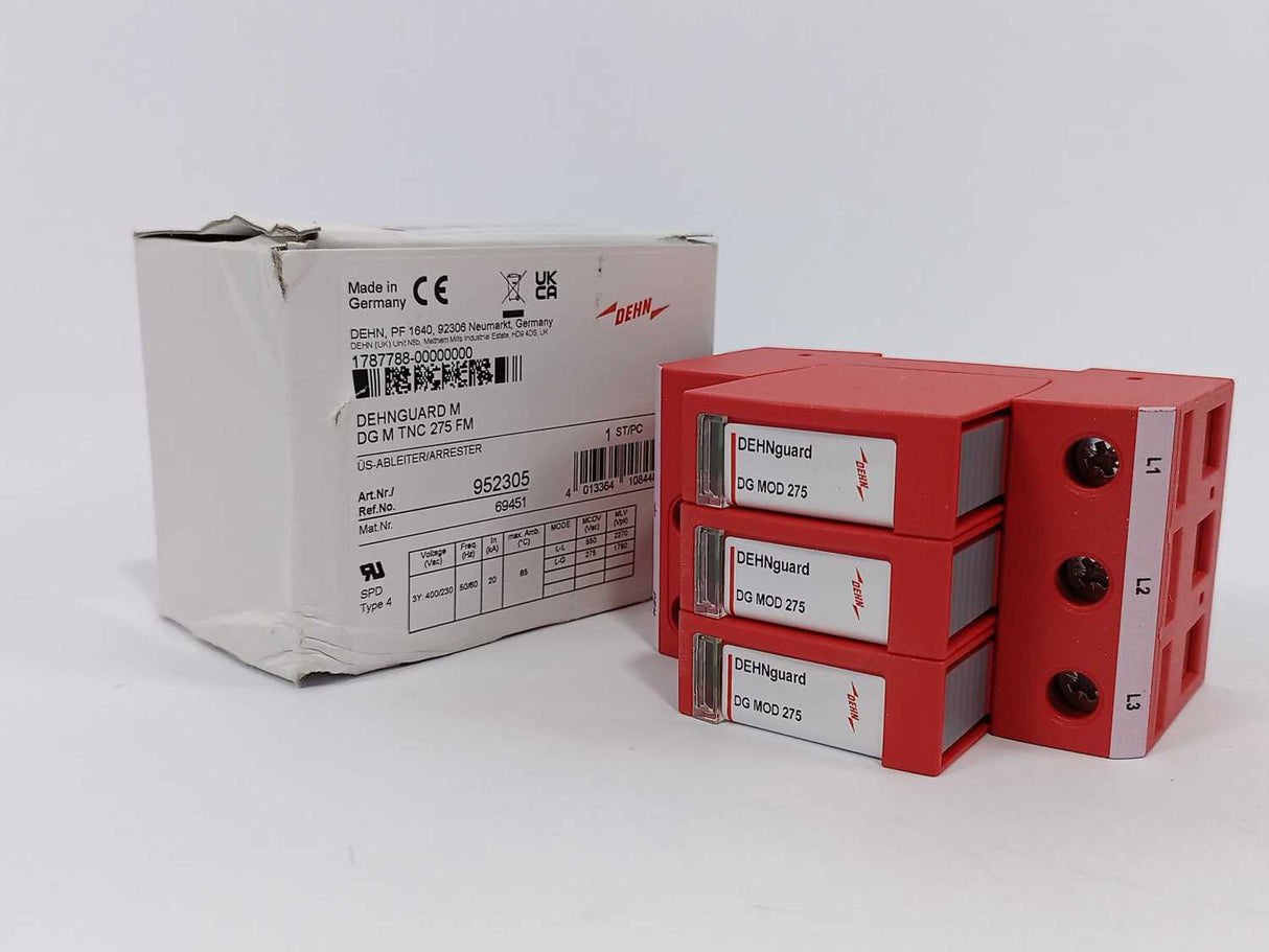 DEHN 952305 DEHNGUARD M, DG M TNC 275 FM, w. 3x 952010