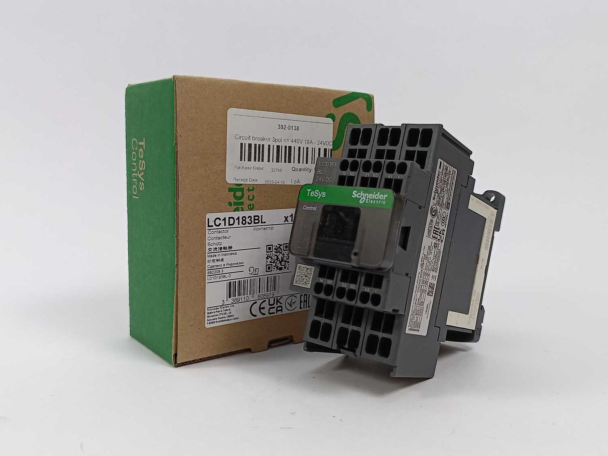 Schneider Electric LC1D183BL Contactor 24VDC