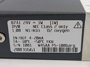 Burkert 20031661 8741 Mass Flow Controller / Meter