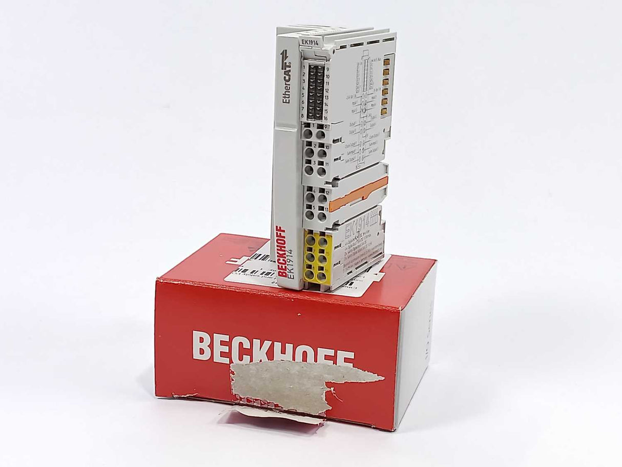 Beckhoff EK1914 EtherCAT Coupler w/ integrated digital standard and safety I/Os